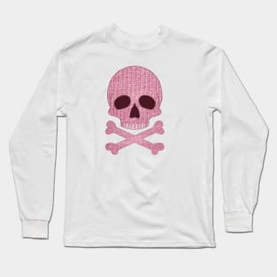 Crochet Skull Long Sleeve T-Shirt